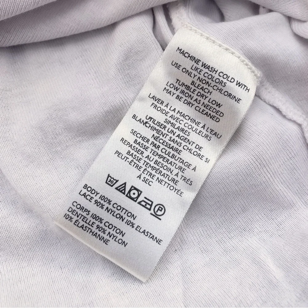 Free People Small Petite Button Up Pink White Floral Lace Crop Top Shirt Boho - Picture 8 of 9